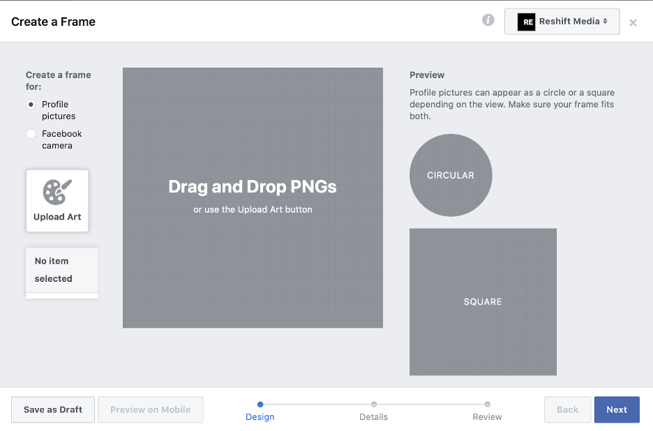 Benefits of adding frames to Facebook posts