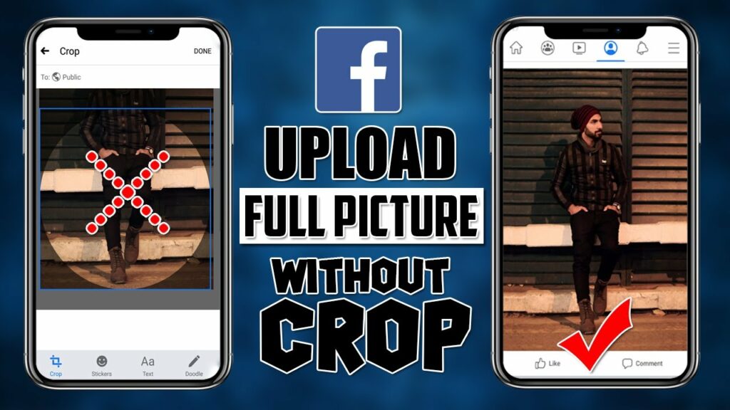 How to add full photo on facebook profile