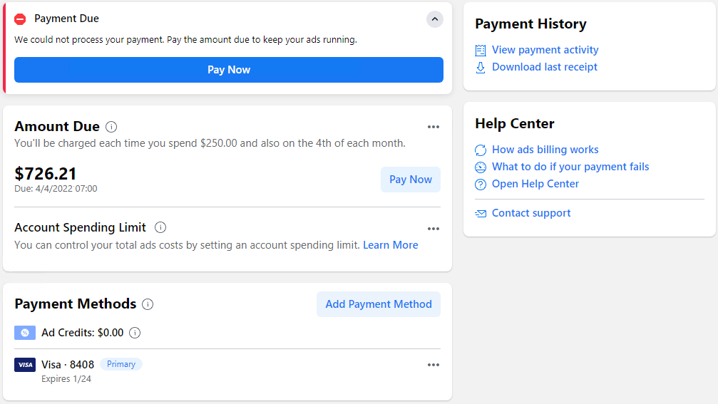 Reasons to add money to your Facebook advertising account