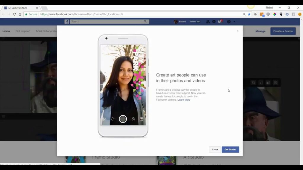 how to add frame in facebook live