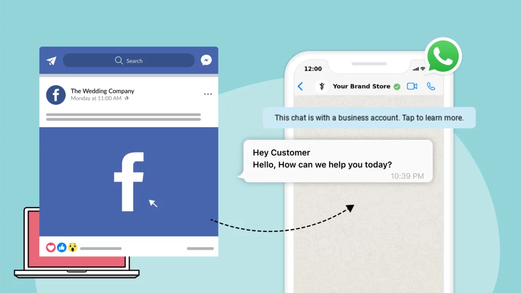 Benefits of adding Whatsapp link to Facebook page