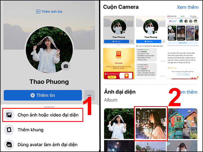 Cách tạo ảnh đại diện facebook trên android