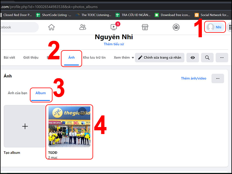 Cách thêm ảnh vào album trên trang doanh nghiệp facebook