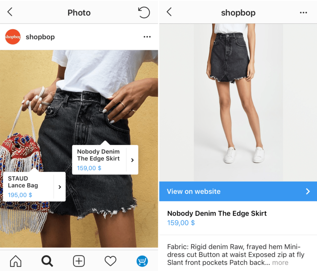 Cách thêm sản phẩm vào danh mục instagram