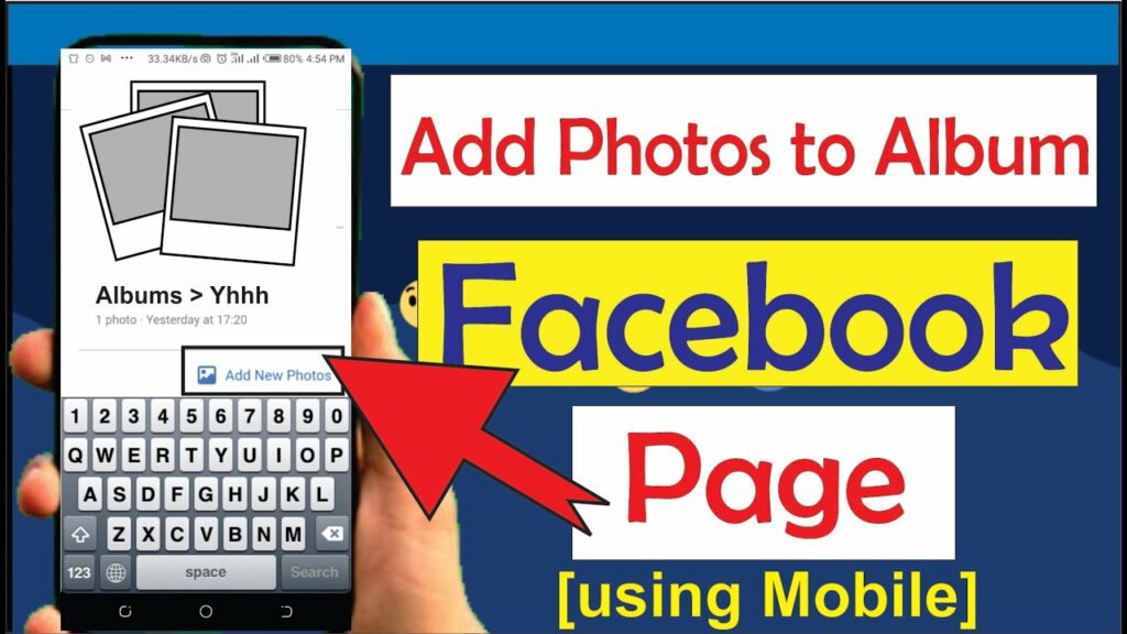 How to add photos to album on Facebook business page