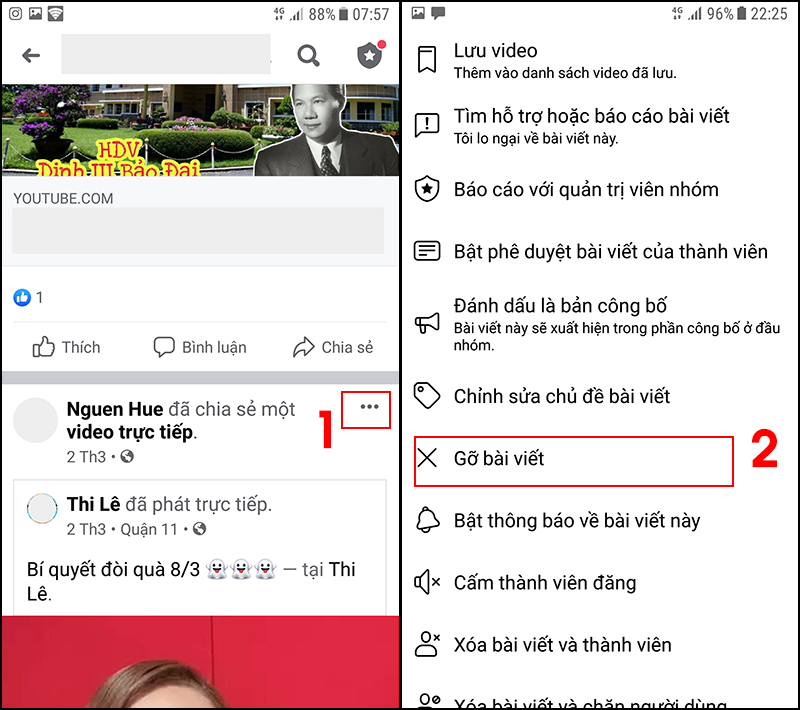 Hướng dẫn gỡ phương tiện truyền thông xã hội của bạn trên facebook
