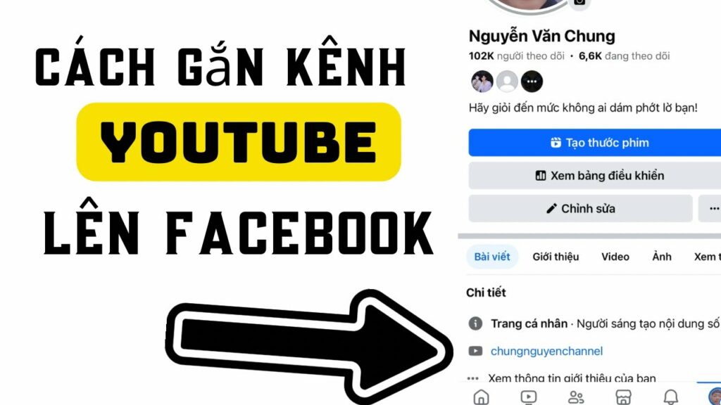 Làm sao để liên kết tài trang Youtube vào trang các nhân Facebook?
