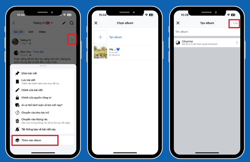 Làm sao để thêm ảnh đã đăng vào Album Fanpage Facebook?