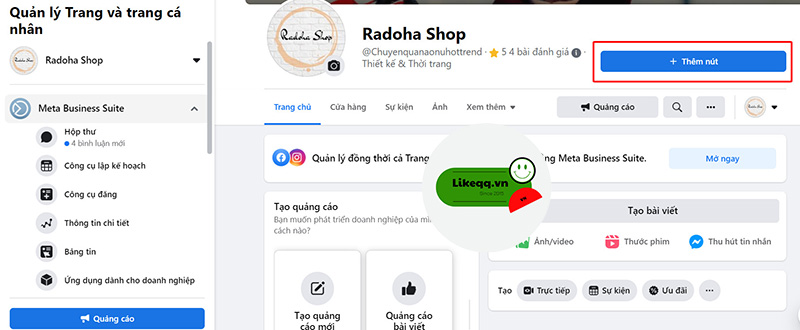 cách thêm nút đăng ký vào trang Facebook