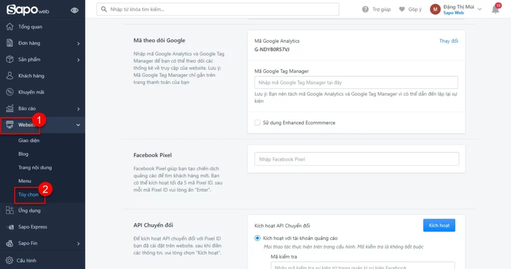 Cách tạo mã Facebook Pixel