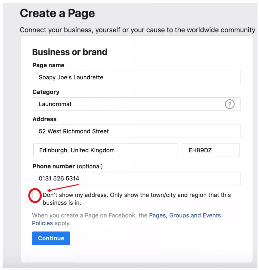 How to create a place in facebook