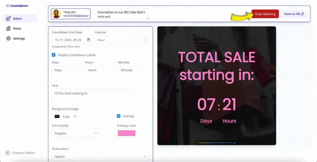 Why create and use countdown timer on Facebook?