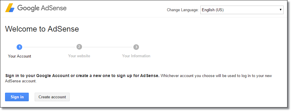 how to create adsense account for facebook page