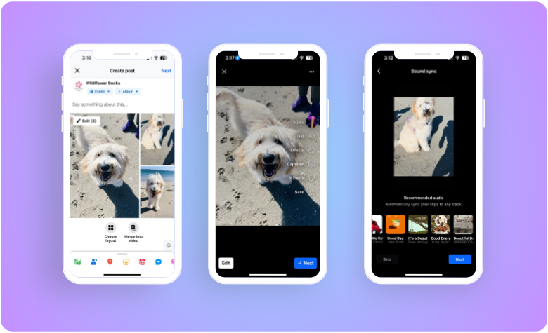 How to create facebook slideshow ad