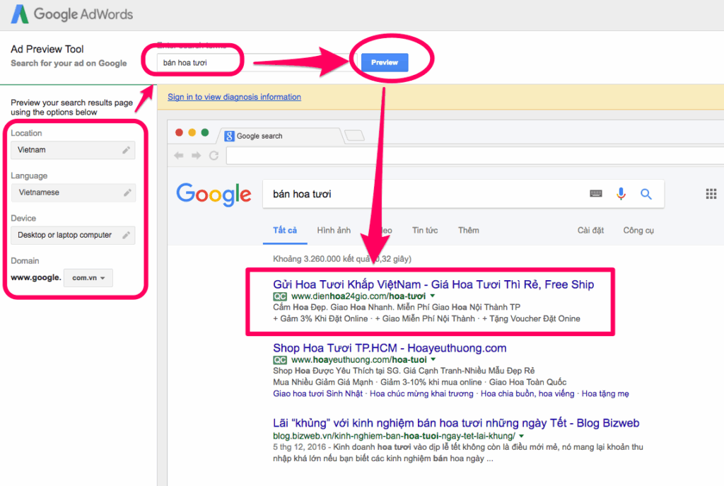 Cách đặt quảng cáo trên google tìm kiếm