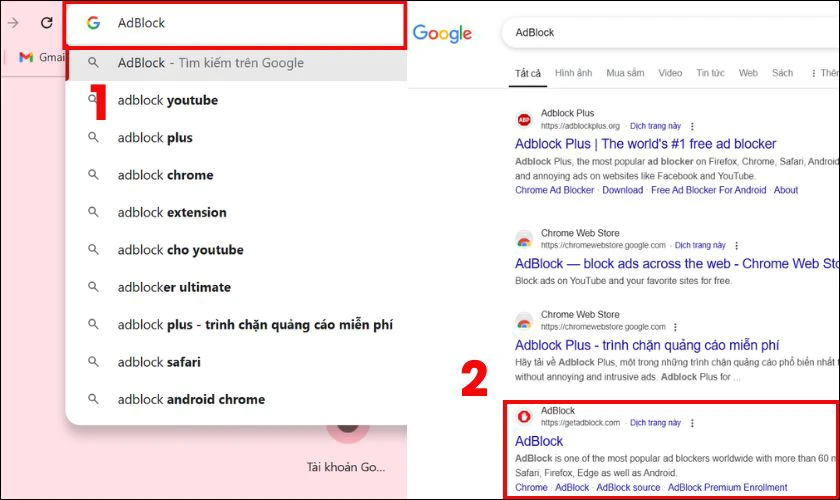Cách thêm tiện ích vào Google