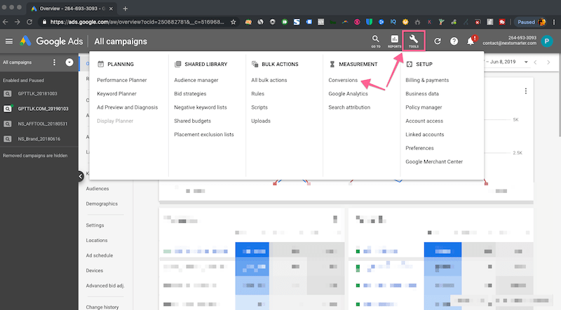 Cách thiết lập Google Adwords