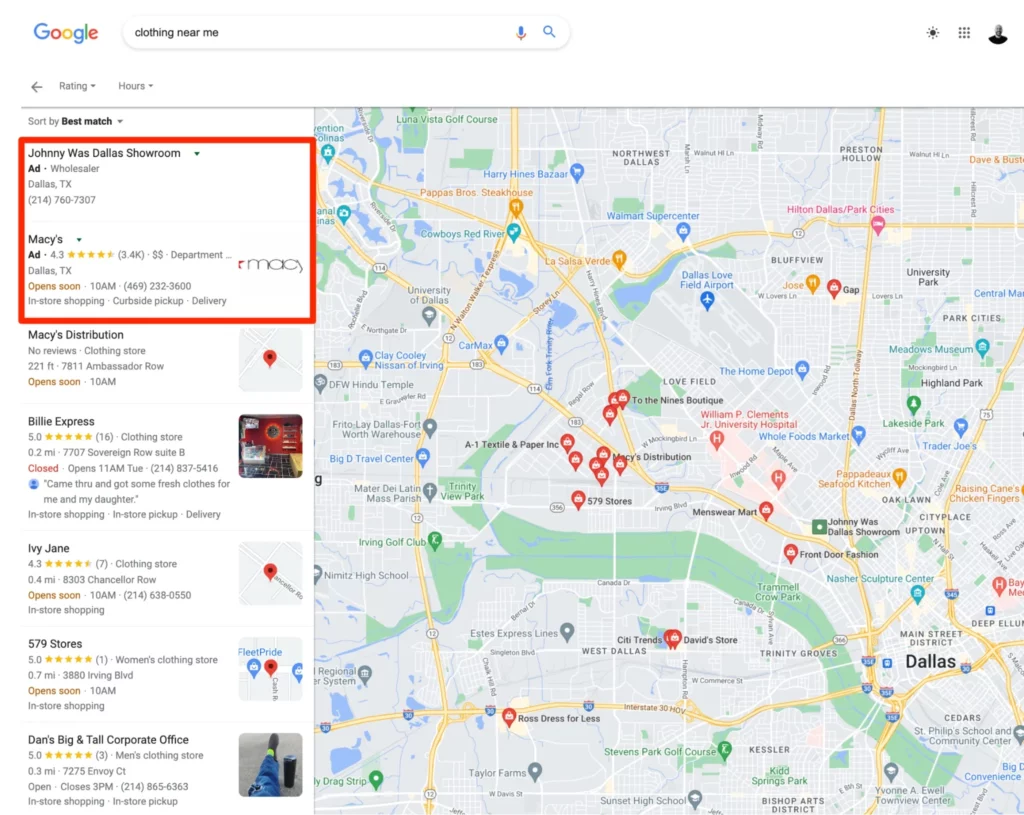 Google Maps ads have a large user base