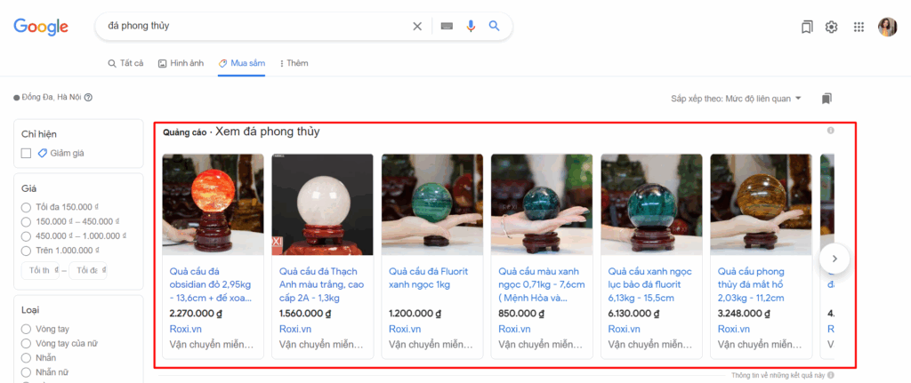 cách thêm sản phẩm vào quảng cáo Google