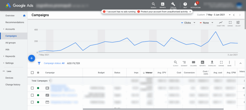 how to manage Google Ads account