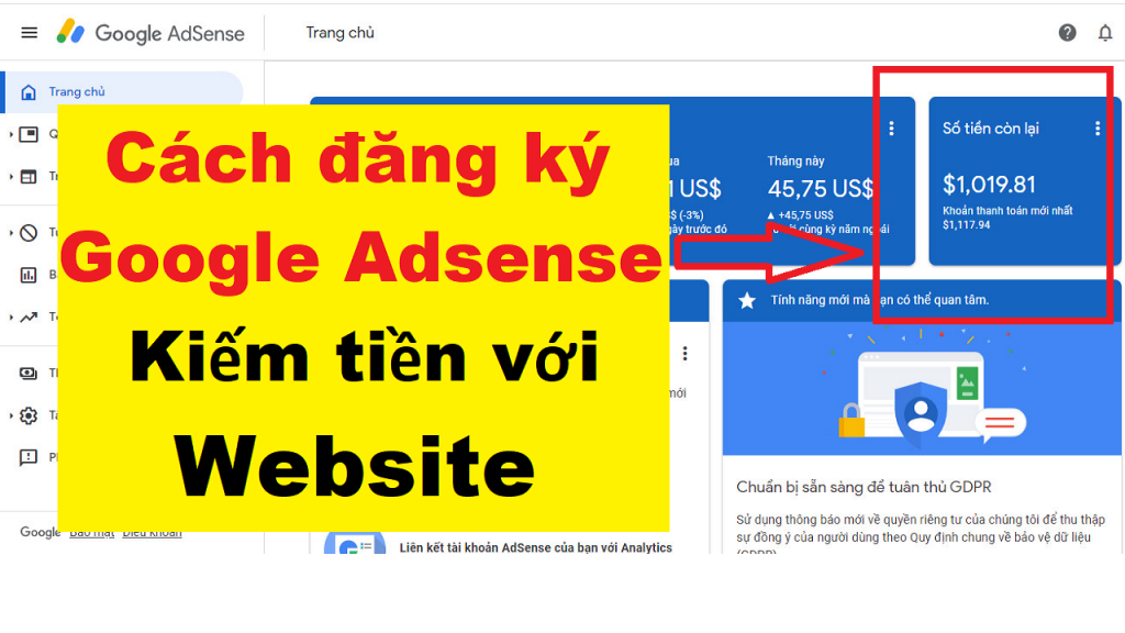 cách sử dụng Google AdSense hiệu quả