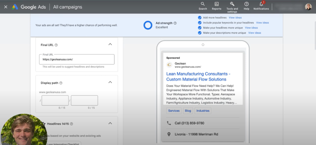 how to add Google My Business to Google Ads