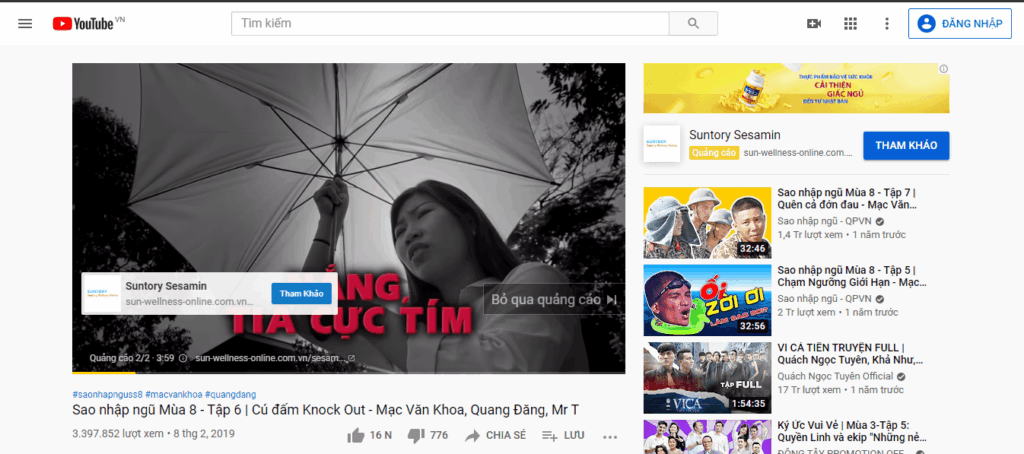 Các loại vị trí trên YouTube