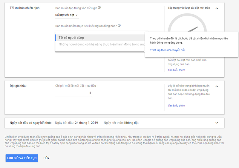 Cách chạy quảng cáo trên cửa hàng Google Play