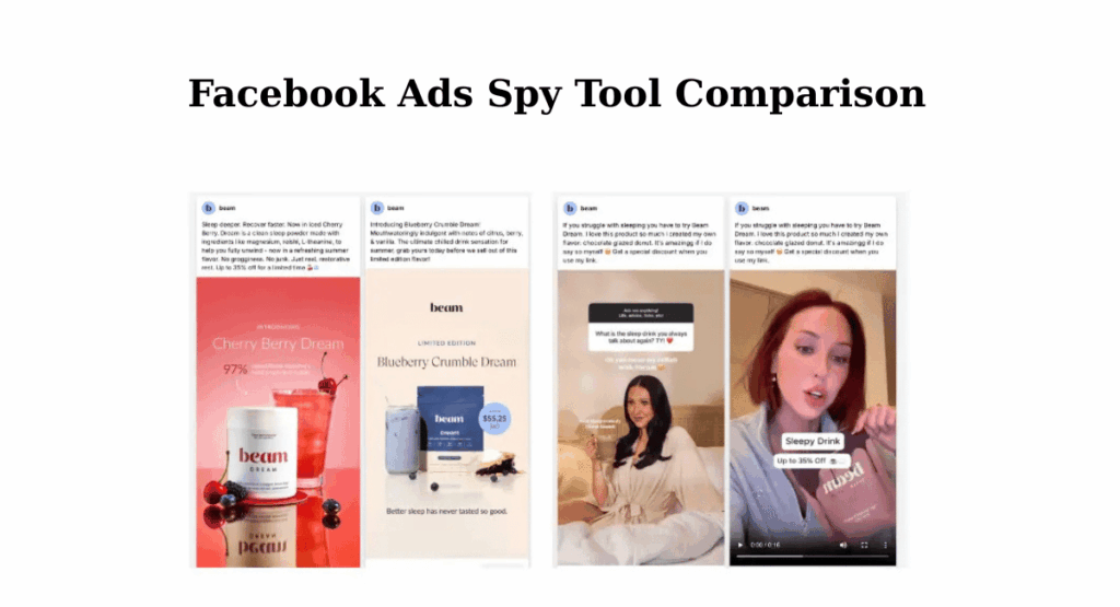 Facebook Ads Spy Tool Comparison