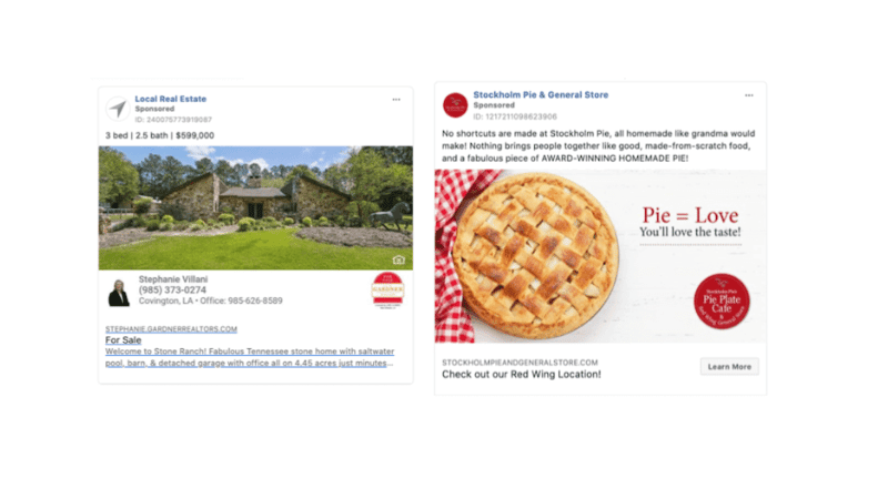 The rationale of Facebook local ads in marketing