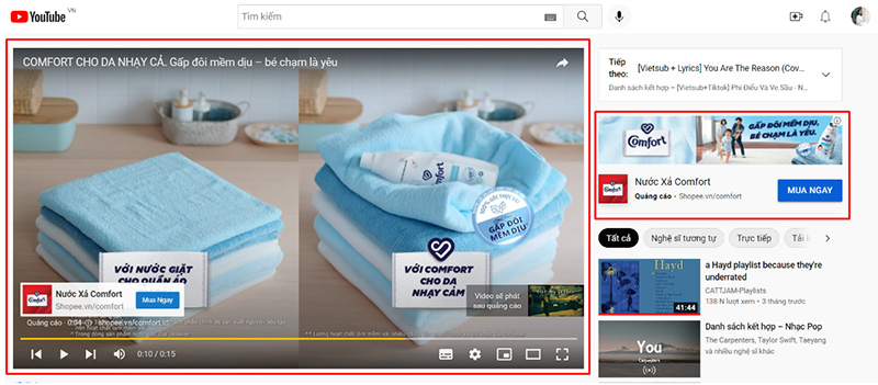 Bản chất của quảng cáo không thể bỏ qua trong luồng