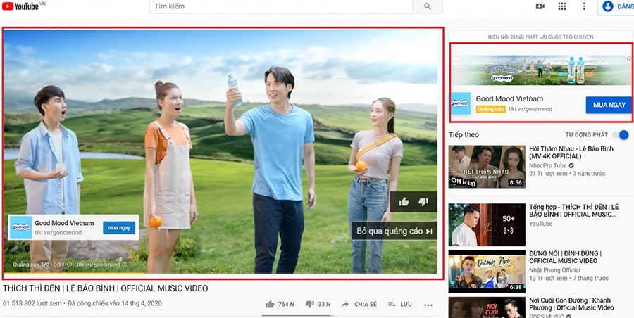 Độ dài tối đa của quảng cáo video TrueView