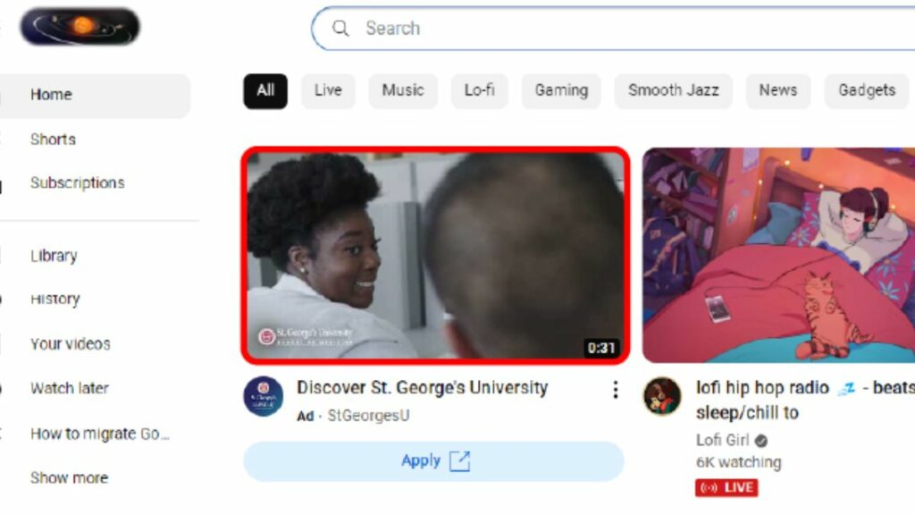 Quảng cáo in feed trong hệ sinh thái của Youtube