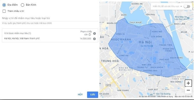 Cách nhắm mục tiêu vị trí mạng hiển thị của Google