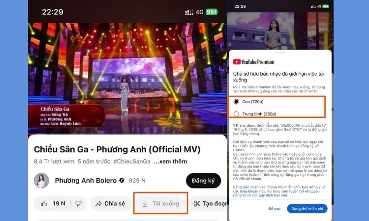 Giới hạn dung lượng và thời lượng video youtube