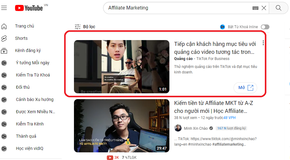 Làm cách nào để đăng tải quảng cáo video trên nguồn cấp dữ liệu Youtube