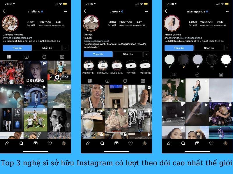 Liên kết để tăng lượt theo dõi Instagram theo hành vi người dùng
