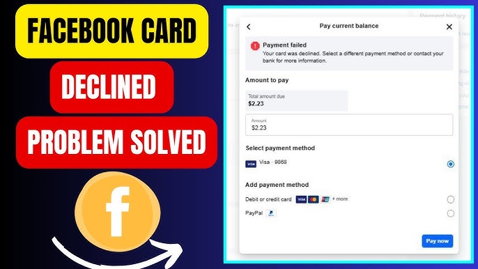 System Barriers Behind Facebook Not Accepting My Credit Card
