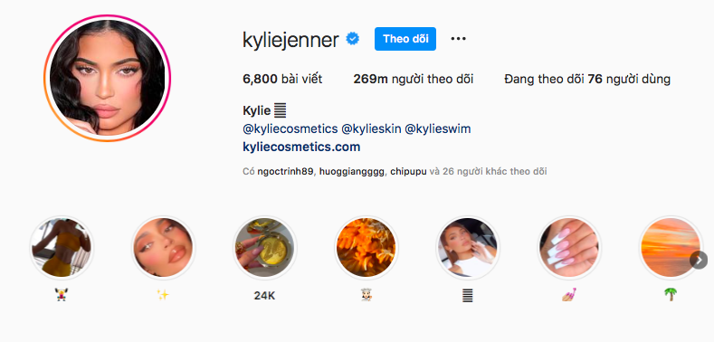 Giá trị chiến lược của tài khoản Instagram có lượng người theo dõi cao