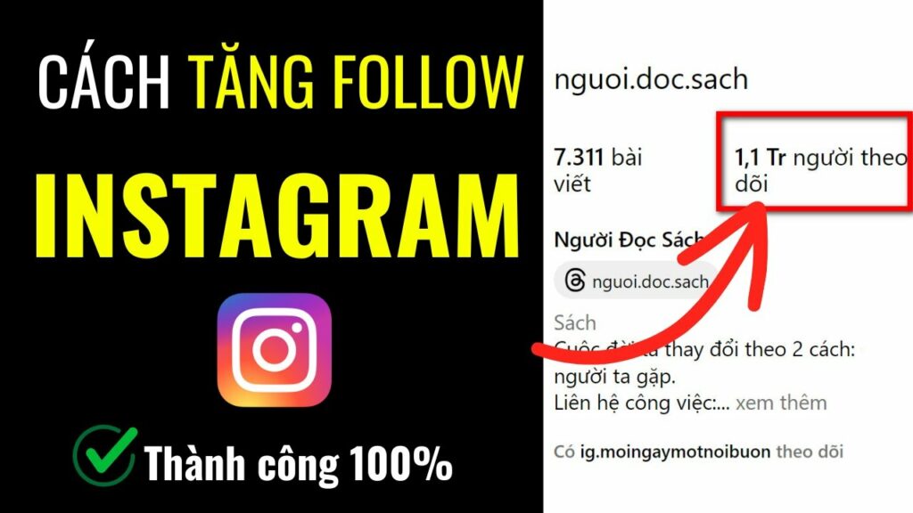 Cách tự tạo đường link tăng lượt theo dõi Instagram