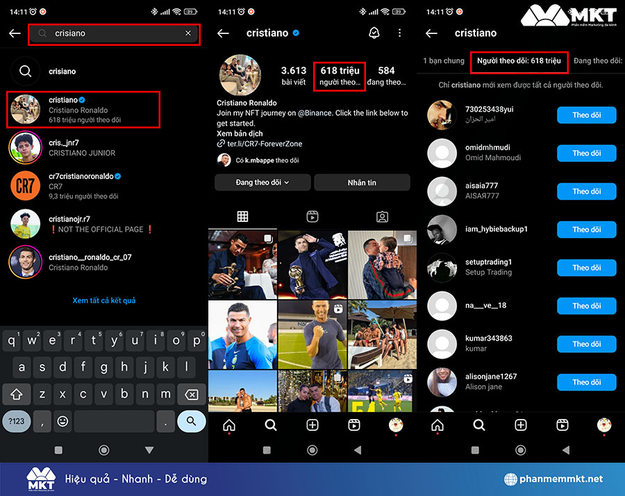 Biên tập nội dung "mồi nhử" chất lượng tăng số người theo dõi Instagram trên Telegram