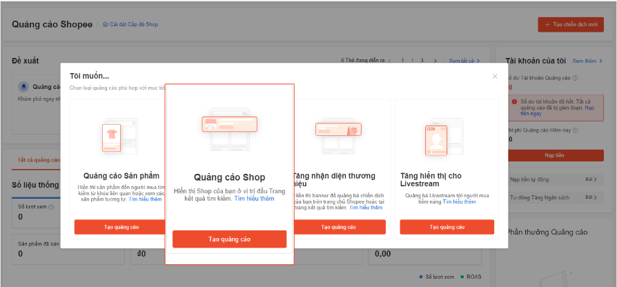 Giá thầu quảng cáo Shopee và các yếu tố ảnh hưởng