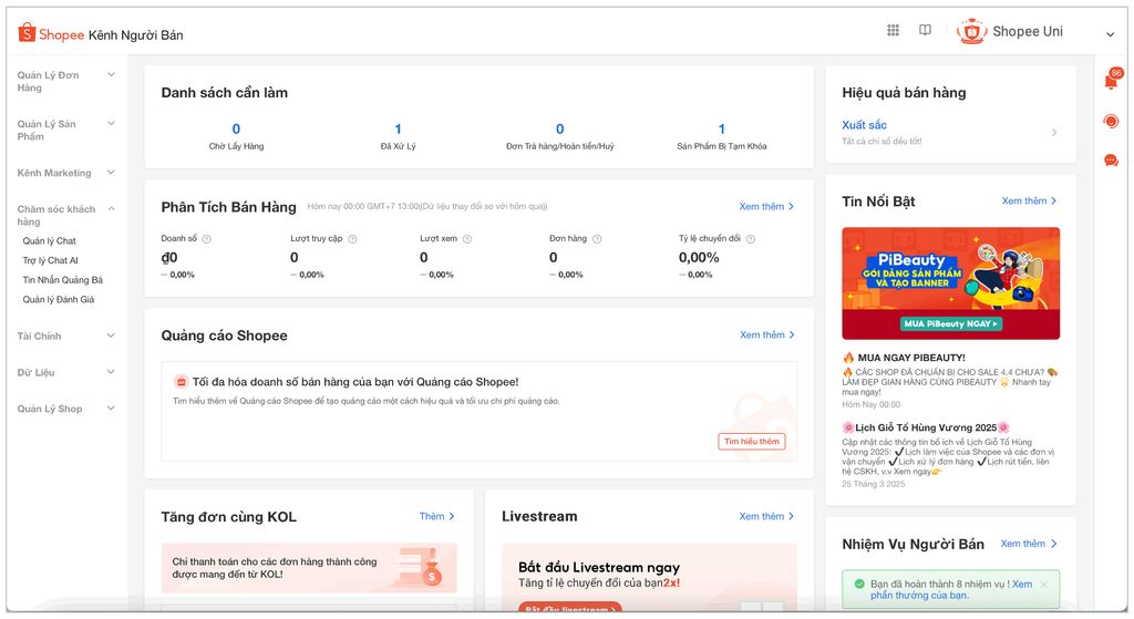 Các công cụ trong hệ thống quảng cáo của người bán trên Shopee